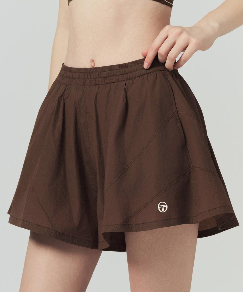 SERGIO TACCHINI W Cushlight Lightweight Skirt Shorts (D.Brown)