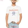 Buckwear Herren Budweiser T-Shirt 2334 vintage gewaschen dehnbar lässig Mann Streetwear vielseitig Grafik vintage gewaschen