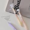 1/4Pcs Cute Wagging Tail Cat Gel Pen Cartoon Automatic Pen Black Kawaii Neutral Pen Study Stationery School Supplies Gifts