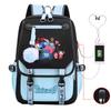 Cute Cartoon Printed Schoolbag Junior High School Student High School Student With Usb Multi-Function Student Schoolbag