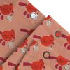 Red Bird Print Shower Curtain Christmas Decor Home Decoration Waterproof Fabric Bath Liner With Rings For Bathroom