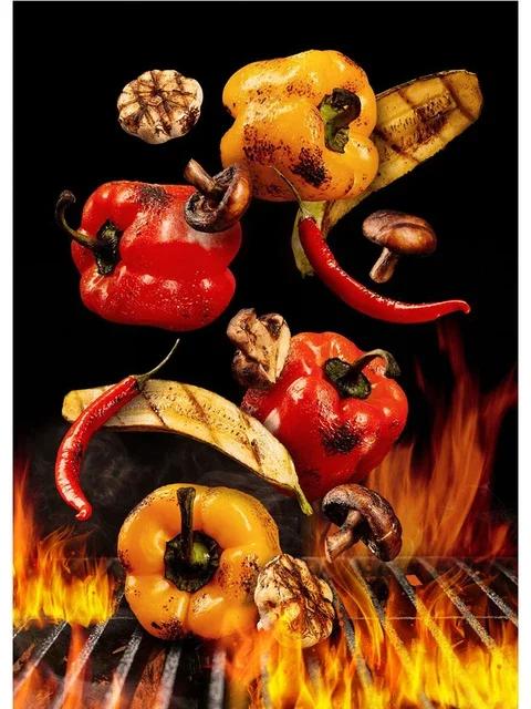 Wandkunst HD Gedruckt Essen Küche Tafel Bilder Leinwand Klassische Heimzimmerdeko Pizza Modulares Gemälde Restaurant Cuadros
