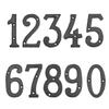 Metal Letters Numbers Modern House Number Cast Iron Decoration House Sign Doorplate DIY Cafe Wall WXV Sale
