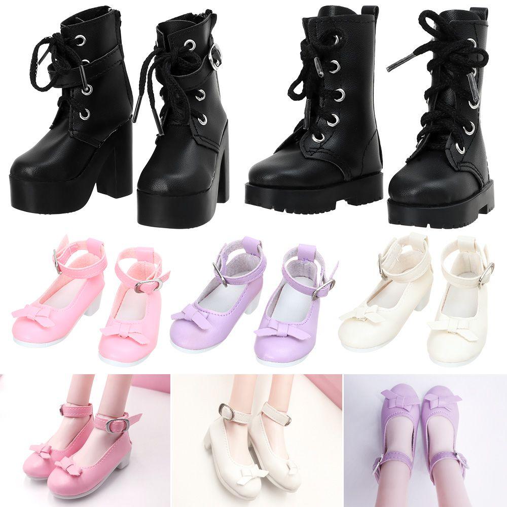 Leder 1/3 7,8 cm Puppe trägt Stoffschuhe Spielhaus Zubehör 60 cm Puppenstiefel Verschiedene Farben