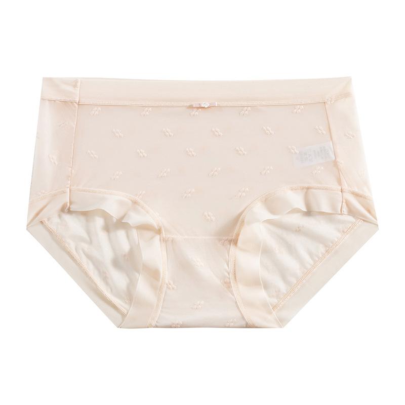 Culotte d'été en soie glacée, sous-vêtements pour femmes, antibactérien, dentelle à l'entrejambe, sans trace, respirante, séchage rapide, culotte Sexy