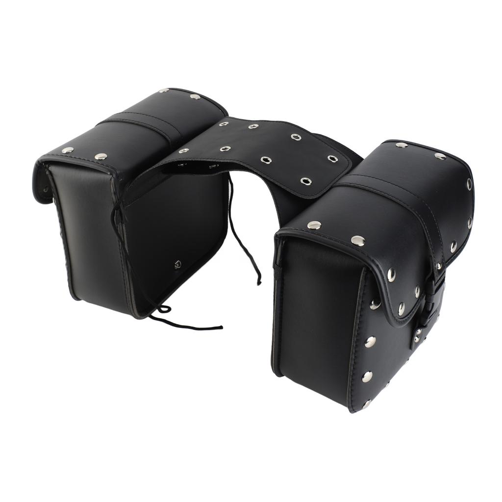 1 Paar Motorrad Satteltaschen Stilvolle PU Leder Seitentaschen Universal Gepäckaufbewahrung Organizer Satteltasche Werkzeugtasche