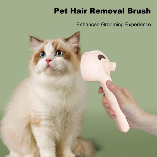 Yousheng Cat Steam Brush for Shedding Rechargeable 3-in-1 Steamy Pet Brush Self Cleaning Massage Comb Loose Hair Removal for Long/Short Hair Cats Dogs