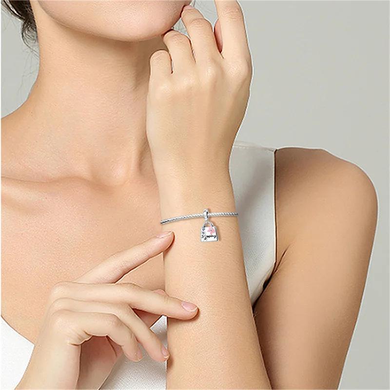 Charm-Perlen Anhänger Echte Kupfer Handtaschen-Perlen Anhänger Kompatibel Mit Armbändern Schmuck DIY Geschenk für Frauen Party