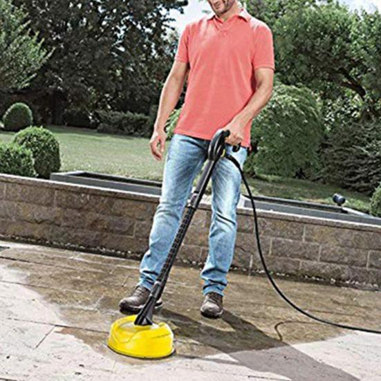 Patio Cleaner Attachment Pressure Washer Accessories with Long Handle Dirt Removal Cleaning Brush Patio Cleaner Head for Karchers