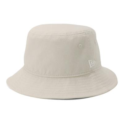 New Era Twill Cotton Bucket Hat Stone - Outdoor Style Bucket Hat, Size S/M Approx. 57cm, Unisex, All-season, BUCKET-01 STN WHI 25J