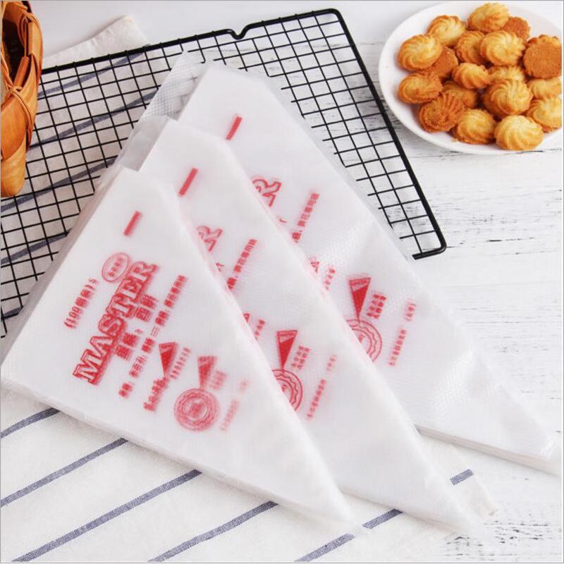 Disposable Piping Bags with Nozzles Set