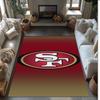 San Francisco 49ers Krystalový zamatový koberec Mäkký Anti?Protišmyková podlahová rohožka Pohodlná Domáca Obývacia izba Spálňa Dekorácia Koberec