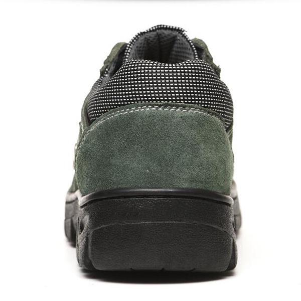 Men Steel Toe Shoes Work Safety Boot Breathable Slip On Boots Sneakers Shoes Anti-smashing Piercing