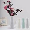 Solid Color Flower Vase Plastic Flower Arrangement Container Modern Flower Pot Basket