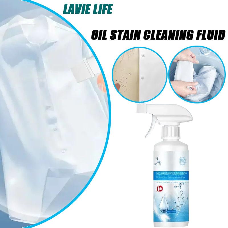 Spray Détachant 300ml Émulsifiant Non Ionique Détergent Décontaminant Puissant Taches d'Huile de Cuisine Taches de Sang Etc LAVIE LIFE