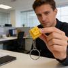 1/2/3/5Pcs 3D Printed Cheese Fidget Keychain Stress Relief Cheese Keyboard Decompression Button Clicker Sensory Fidget Toy Hanging