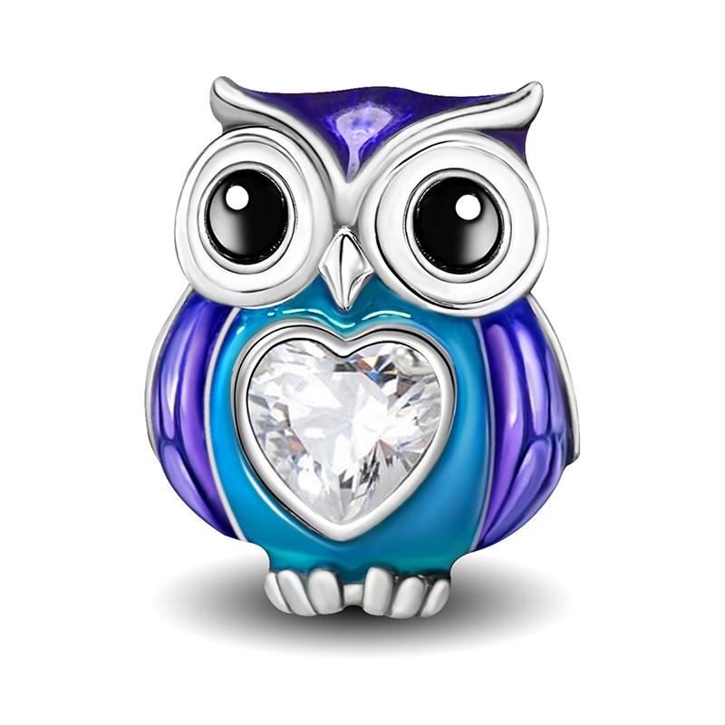 Copper Owl Panda Elephant Dog Butterfly Cute Charms Beads Fit Original Pan Bracelet Bangle High Quality Diy Jewelry