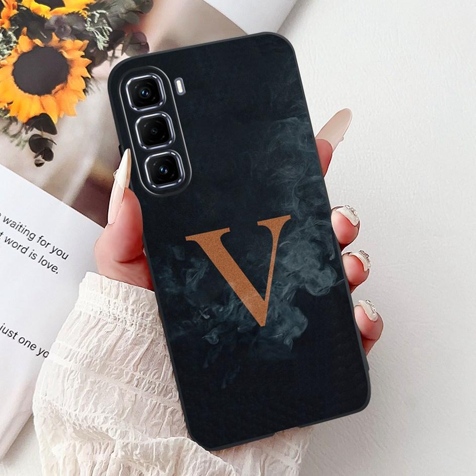 For Infinix Hot 50 Pro Plus Case X6880 X6881 X6882 Silicone Cover Fashion Flower Letters Soft Funda For Hot 50 Pro Hot50 4G Capa