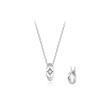 [Stonehenge]] Silver Cubic Necklace Sc25A06E