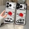 Phone Case for iPhone 16 15 14 Plus 17 Air 13 12 11 Pro Max 16e Soft Cover Sports Racing JDM Drift Car