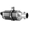 Full Exhaust System Header + Carbon Fiber Style Slip?On Muffler Fit for GY6 125
