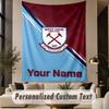 Custom Text Tapestry West Ham United FC Print Wall Tapestry Indoor Living Room Wall Decor