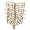 Wooden Jewelry Organizer Holder Multipurpose Hanging Hooks Storage Rack for Rings Key Chains