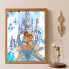 Diamond Painting 5D DIY Cinderella Diamond Painting Set Suitable for Adults/Beginners Creative Gift Home Decoration