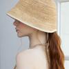 Monet Natural Raffia Cloche Bucket Hat HT8183 Ivory