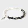 Natural Stone Rose Pink Quartz Bracelet 3x5mm Faceted Tiger Eye Agates Angel Wing Pendant Bracelets Women Men Lucky Jewelry Gift