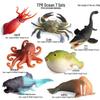 Ocean Crab Simulation Toy Set: Includes Hermit, Swimming, and Three-Spot Plastic Models