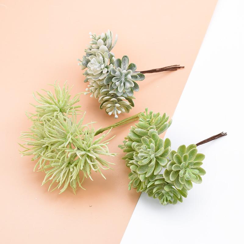 1/3PCS Silk Flowers Scrapbooking Artificial Plants Home Room Wedding Party Decoration Fake Plastic Decorative Christmas Wreaths