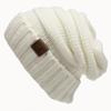 Warm Winter Knitted Beanie Soft Acrylic Fabric Cozy Dome Hat For Cold Weather