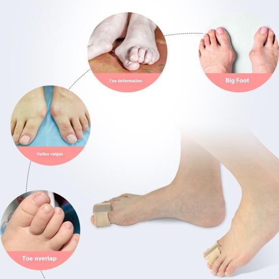 Bunion Toe Separators for Overlapping Toes Women Men Gel Toe Spacers with Secure Loop Bunion Corrector for Pain Relief And Toe Straightening