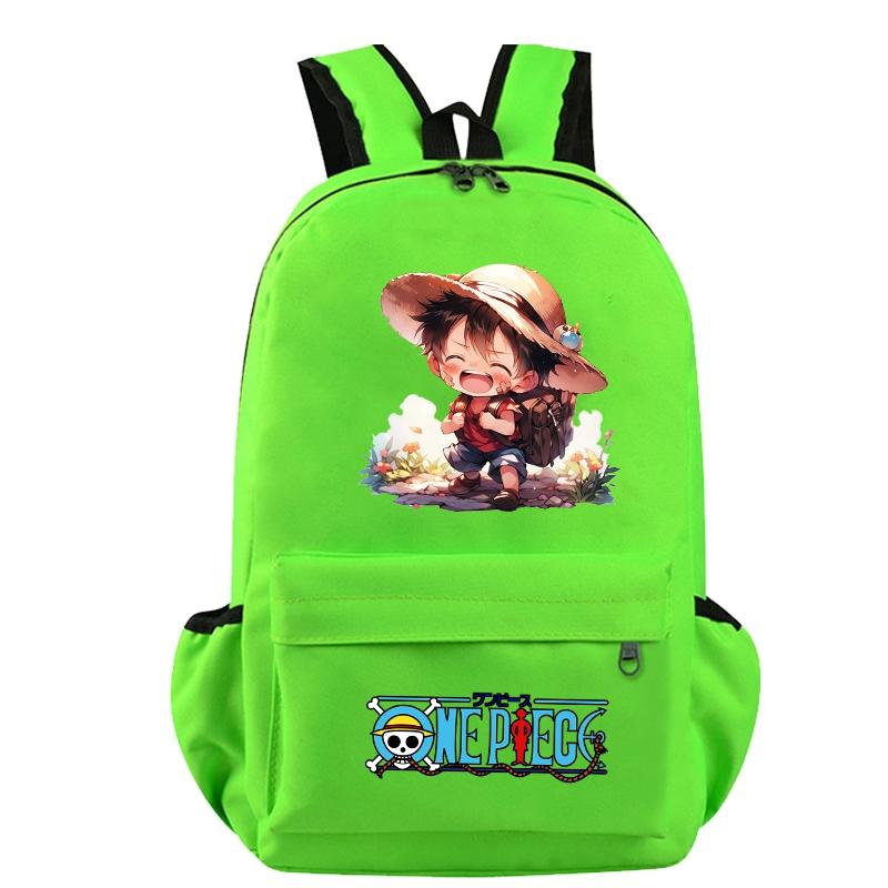 Anime One Piece Rucksack für Jungen und Mädchen, Schulanfang, große Kapazität, Rucksack, Büchertasche, Reisetasche, Mochila, Geschenke für Kinder
