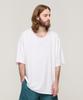CARGOBROS Silket Loose Fit Crew Neck Short Sleeve T-Shirt (White)