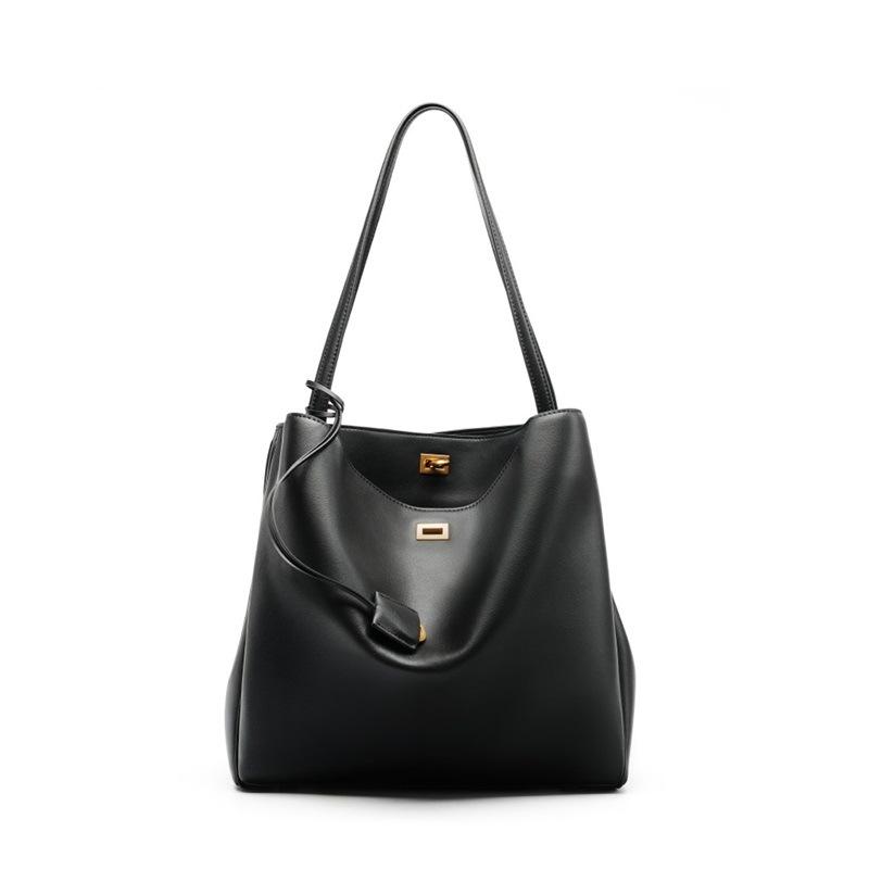 Rodeo große Lederschultertasche, Achsel Oberleder Rindsleder, große Kapazität Damen Pendler High-End Tragetasche