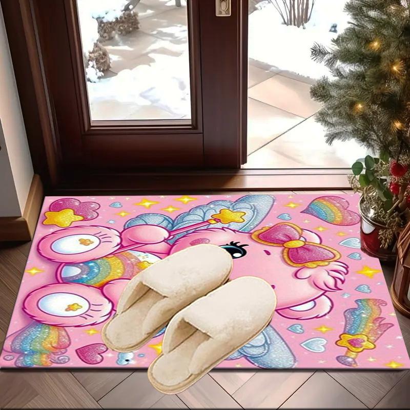 Rainbow Bears Carpet, Chair Rug,Rug for Office Bedroom Living Rooms, Doormat Decor Fan Gift Christmas Gift