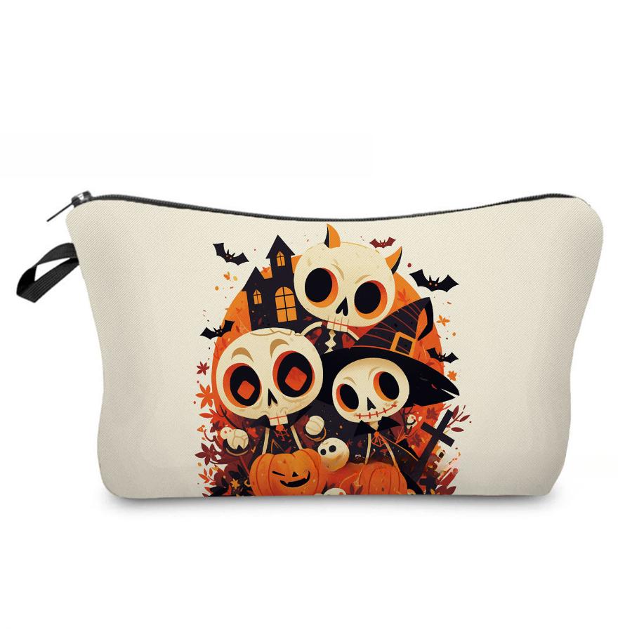 Dames Skeletprint Make-up Tas Toiletartikelen Organizer Reiskoffer 6963 KTB