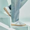 [BSQT BY CLASSY] 888 Schalke Tyska Armén Sneakers Vintage Vit [Street] [Skickas från Korea] 100% Äkta