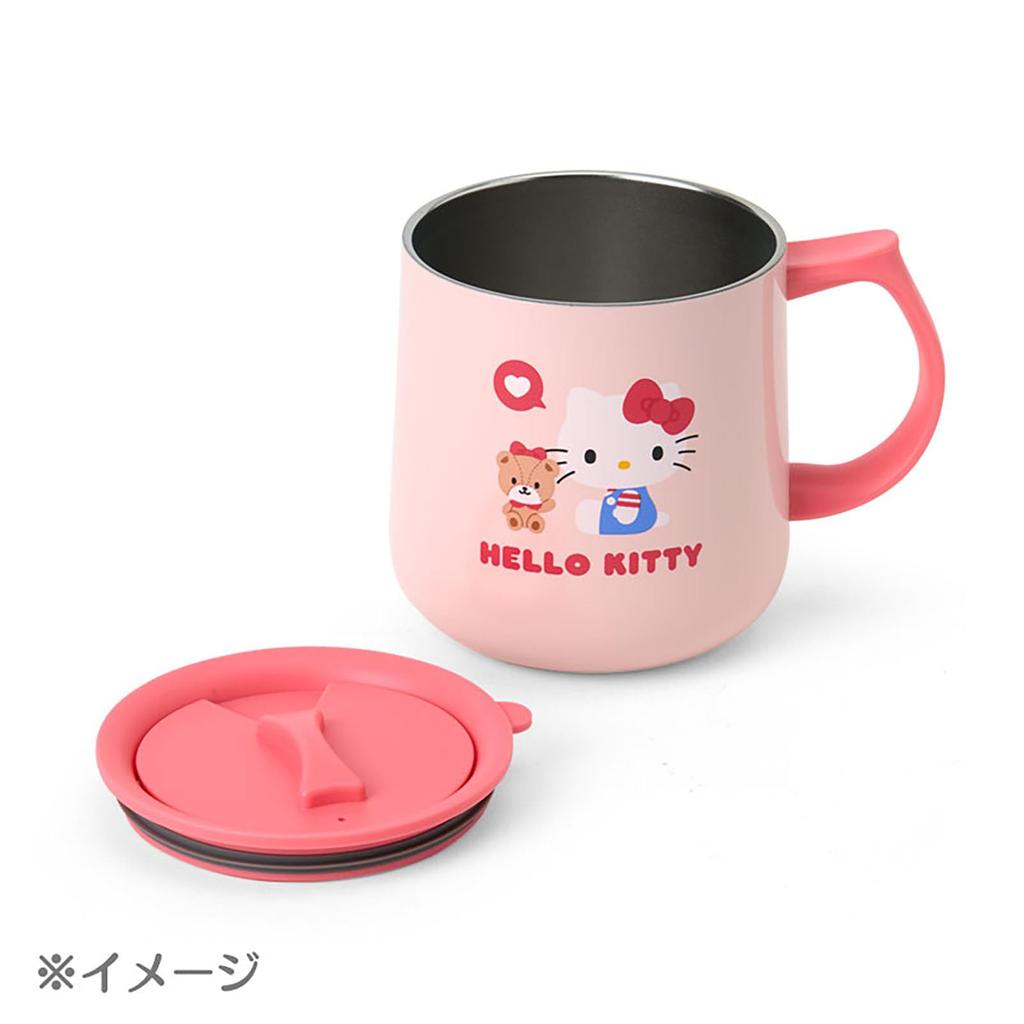 Sanrio My Melody Stainless Steel Mug with Lid Stainless Steel Resin Lid Polypropylene Gasket Silicone Rubber Keeps Drinks Hot or Cold 360ml 296953