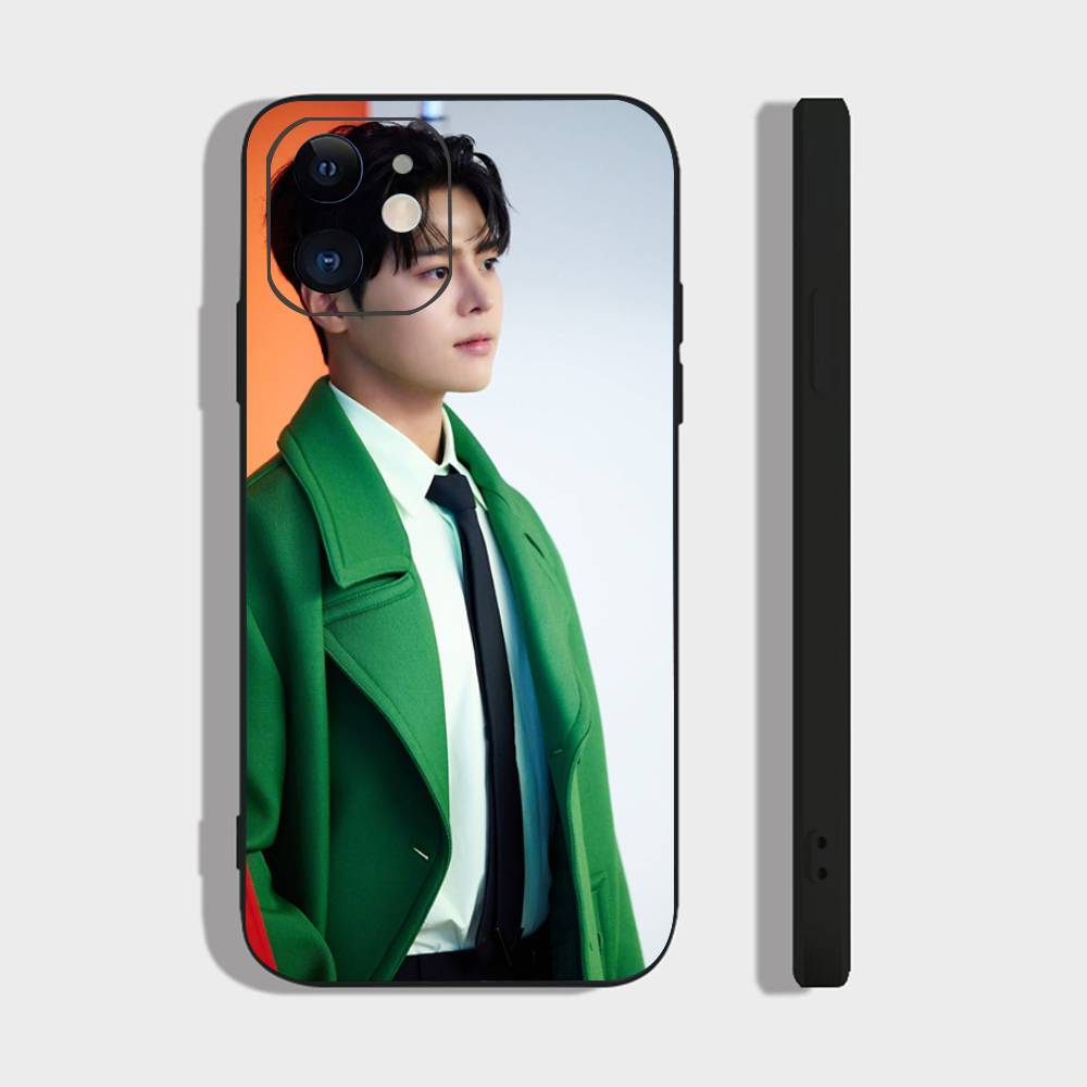 Korean Celebrity R-Ryeo Un Phone Case For IPhone 17 Air 16 15 14 13 Pro Max 11 12 Black Silicone Cover