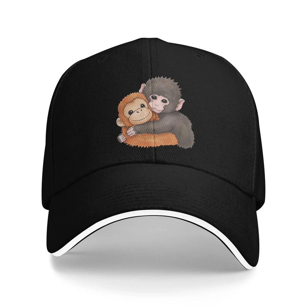 Monkey Punch Funny Monkey Casual Baseball Cap Outdoor Sports Trucker Hat Summer Wholesale Women Unisex Fitted Retro Baseball Caps