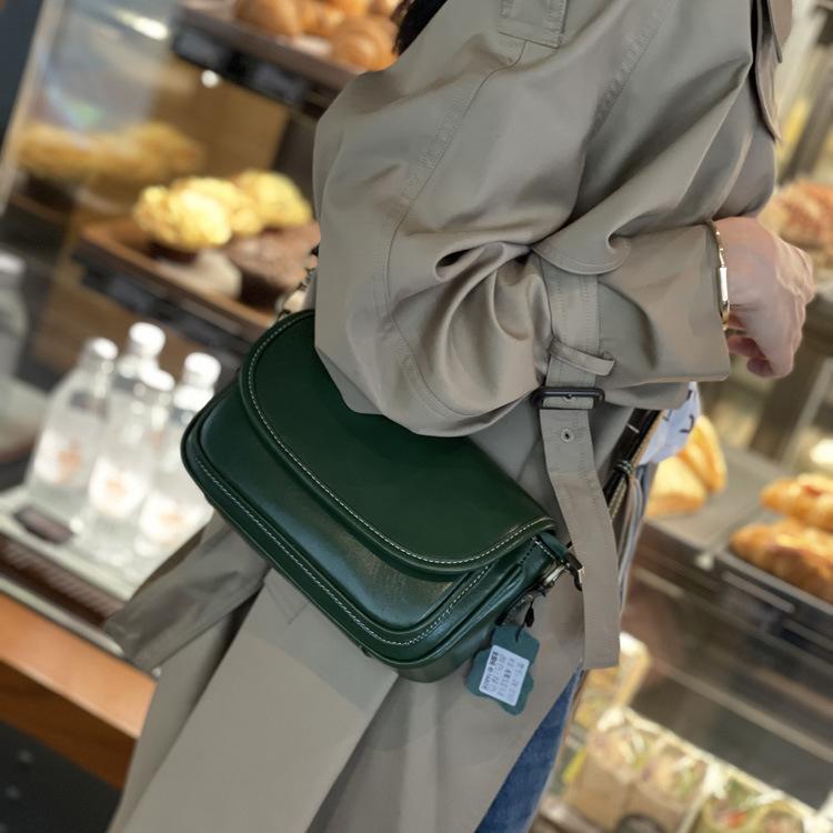 Echt Lederen Dames Tas Retro en Niche Enkelbandige Tas Crossbody Tas Modieuze en Veelzijdige Dames Tas