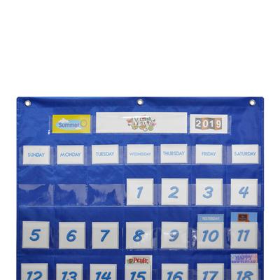 School Classroom Calendar Pocket Chart Wall Calendar & Weather Chart with 117 Cards Teaching Tool