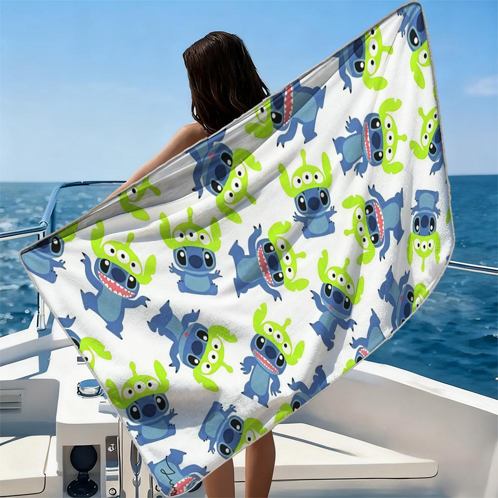 S-Stitch Summer Beach Towel Ultra-fine Fiber Quick Drying Absorbent Beach Swimming Vacationvacation Essentials