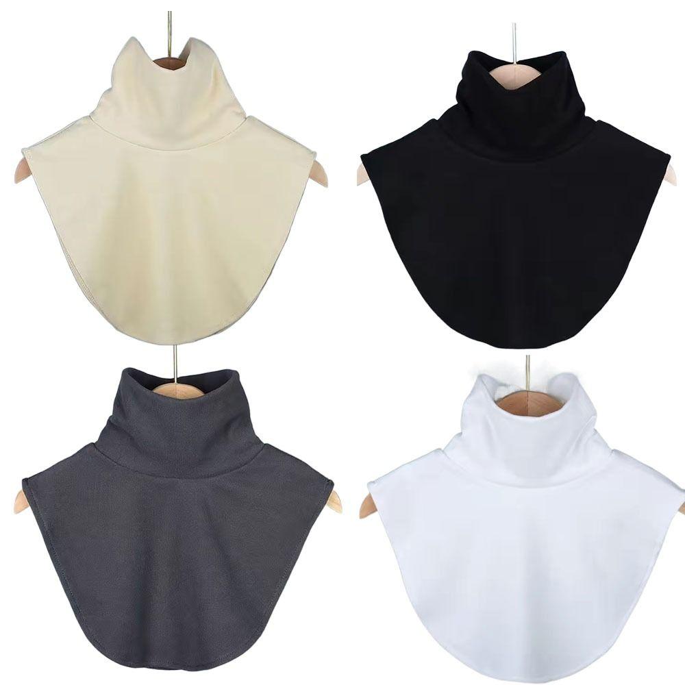 Detachable Fake Collar Scarves Wraps Turtleneck High Neck Cover High Collars Unisex