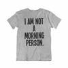 T-shirt Drôle Paresseux pour Homme Je Ne Suis Pas Une Personne Matinale Blague de Noël Cadeau