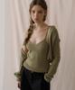 Friver07 Mohair Ribbon Cardigan Set [Frsp05Cd07]_Olive