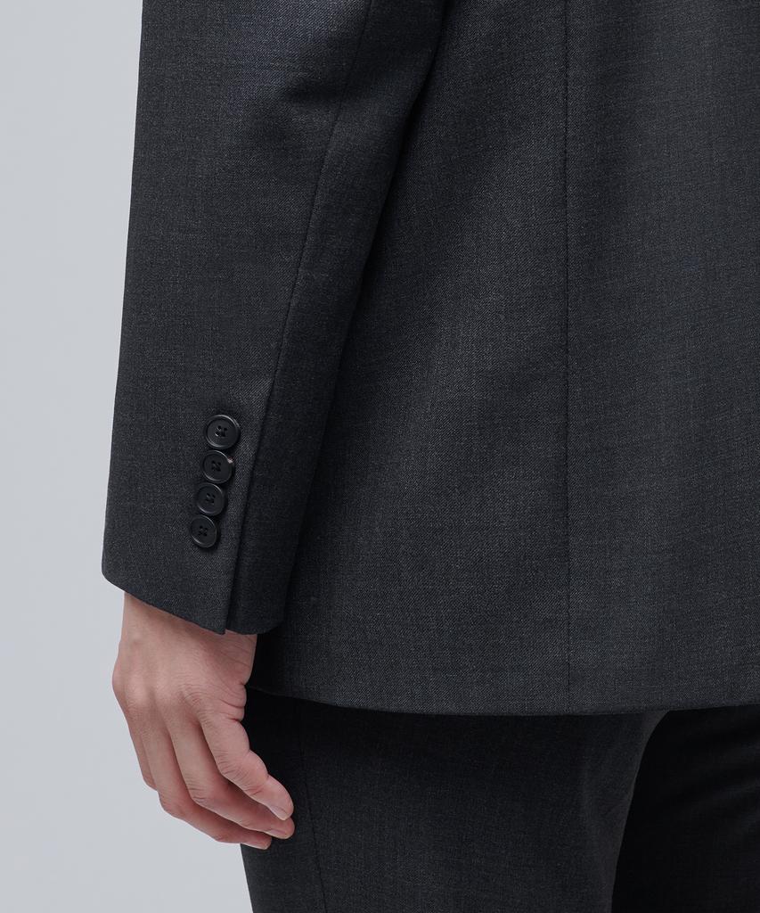 Musinsa Standard Relaxed Basic Wool Blazer [Charcoal Grey]